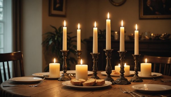 Créez une ambiance conviviale à table avec des bougies piliers